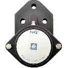 NG waterproof flange bearing F3 Ø30, 3-bolt, closed cover