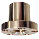 CONTI CBC Tr 80x10 trapezmøtrik med flange, højre gevind, bronze