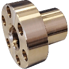CONTI FHD Tr 40x40 trapezmøtrik med flange, højre gevind, bronze