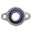 Mini flange bearing MKFL Ø30, set screw, stainless steel