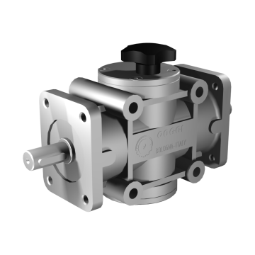 Poggi vendegear 2020, R1:1, D1/2, Ø19h7, 2-vejs, Aluminium