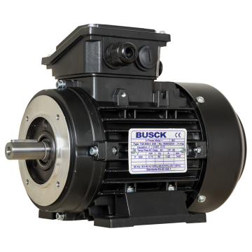 Busck AC motor T3A80B-2B34, 1,1kW, 2900RPM, B34, 230/400, 50 Hz, Aluminium