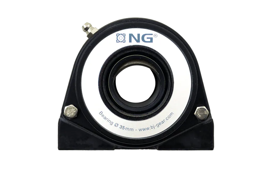 NG waterproof pillow block bearing with thread S2 Ø35, 2-bolt, open cover