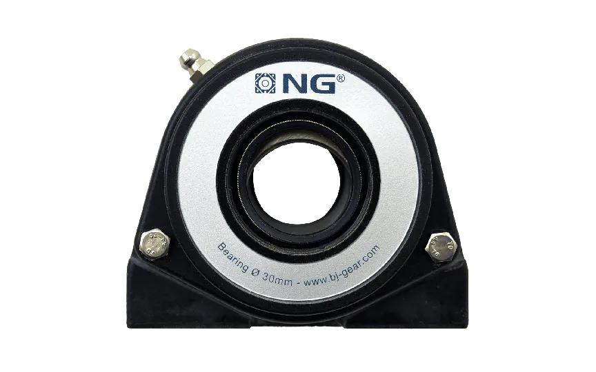 NG waterproof pillow block bearing with thread S2 Ø30, 2-bolt, open cover