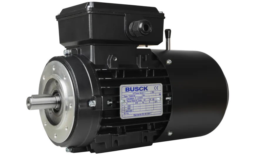 Busck AC-bremsemotor T2AB80B-6, 0.55kW, 935RPM, 230/400V, 50Hz, aluminium