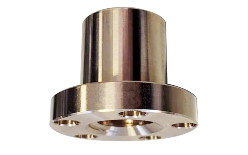 CONTI CBC Tr 80x10 trapezmøtrik med flange, højre gevind, bronze