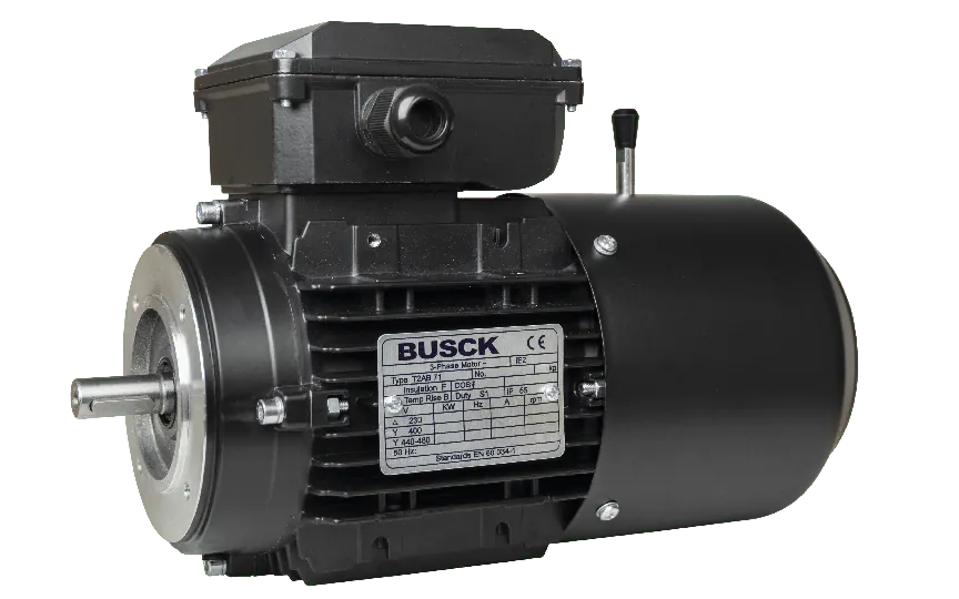 Busck AC brake motor T2AB71B-6, 0.25kW, 910RPM, 230/400V, 50Hz, aluminium