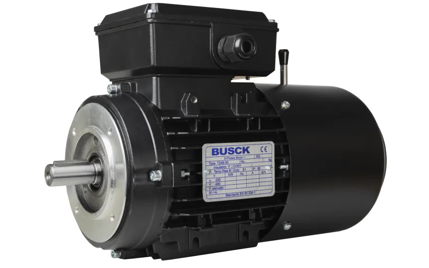 Busck AC-bremsemotor T2AB80B-8, 0.25kW, 700RPM, 230/400V, 50Hz, aluminium
